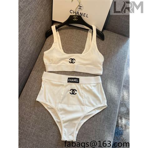 chanel swimsuit two piece|chanel swimsuit 2022.